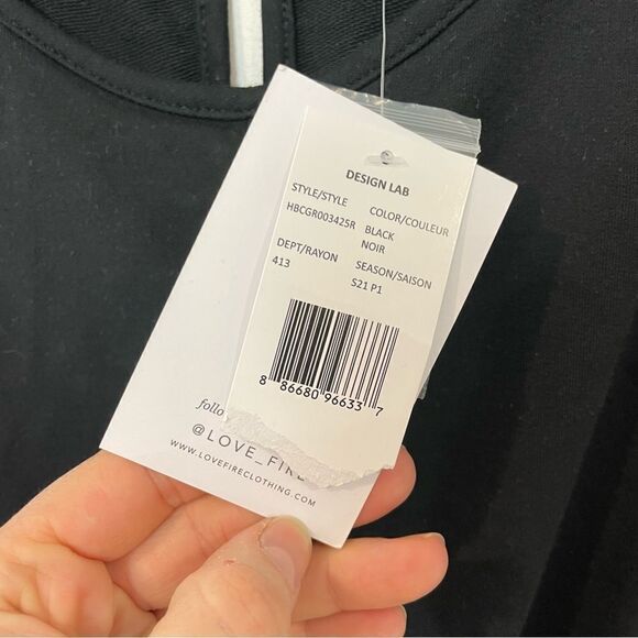 Love, Fire Black Jumpsuit Girl sz XL Cotton NEW - Picture 7 of 11